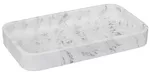 Аксессуар для ванной 5five 55781 Organizator baie Lea 19x11x2.5cm alb efect marmura