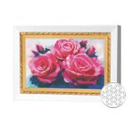Картина по номерам Art Gallery JS20196 Mozaic cu diamante 20x30cm Trandafiri roz