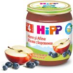 Пюре Hipp из яблок и черники (4+ мес.), 125 г