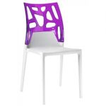 Стул Papatya Ego-Rock - back purple / seat white