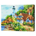 Картина по номерам Art Gallery EX8417 Casuta langa far 30x40cm Eco