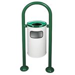 Урна для мусора Vitra EM17.07.078 TIP 3, verde cu alb