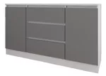Comodă Smartex (16241) Т4 180cm Alb+Grafit