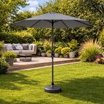 Umbrelă de gradină Hydro S 0431105, pe picior, Antracit