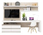 Set mobilă living Indart Livingul Kubo 24 (250x50x203)