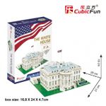 CubicFun 3D пазл Белый дом Вашингтон, 65 деталей