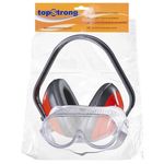 Echipament de protecție personală TopStrong 561103 ochelari de siguranță și căști pentru urechi