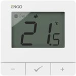Термостат ENGO Controls E25-BATW prin internet ZigBee/Wireless cu baterie, white