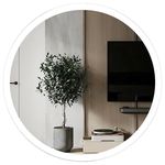 Oglindă baie Uniplast LM-209.5858-3 LED (rotunda cu janta) 58x58 cm