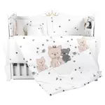 Lenjerie de pat pentru copii PernaMea Set lenjerie 8 piese Lovely Puppy (PM.100262/9)