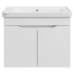Шкаф под умывальник Mashtab 11829 Print cu 2 usi, suspendat 55cm Alb