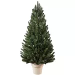 Brad artificial Promstore 57952 Lapland, ace turnate, 110cm, in ghiveci, PE