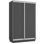 Dulap Mobildor-Lux Fox uși glisante din PAL (130x60x210H cm) Anthracite