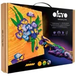 Set de creație Okto 10007 Tablou 3D cu plastilină ușoară 30x40сm, Iriși