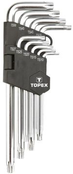 Set de unelte de mână Topex 4162 Chei Torx imbus lungi TS10-50 (1set-9buc) (35D951)