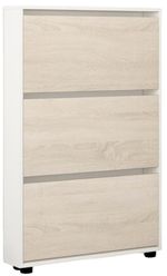 Полка для обуви Mobildor-Lux Leo Slim 50x16x125H cm White/Sonoma