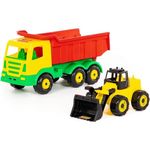 Машина Полесье 44914 Jucarie camion in set cu tractor