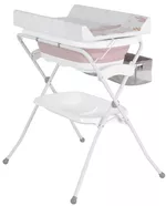 Комод-пеленатор Moni Como Pink cu suport si masa de infasat, 100cm