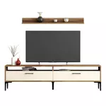 Comodă TV Trendy Istanbul, Nuc, Smantana 180x47x35cm