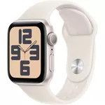 Смарт часы Apple Watch SE 2024 GPS 40mm Starlight Aluminium Case with Starlight Sport Band - S/M MXEF3