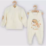 Haine pentru copii New Baby 34204 Набор 2 ед (распашонка и человечек) Lovely Puppy 74 (6-9m)