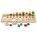 Puzzle Viga 59072 Jucărie educațională din lemn Cifre și calcul