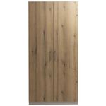 Dulap Mashtab 12244 FLEXO M3 alb uși stejar evoke 1000x530x2200