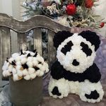 Panda de trandafiri 3D  40 cm