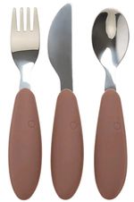 Seturi pentru hrănire bebelușilor BIBS 4340247 Set tacamuri din otel inoxidabil Woodchuck
