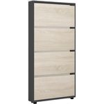Полка для обуви Mobildor-Lux Leo Slim 90x16x164H cm Anthracite/Sonoma