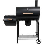 Grătar Lund YG-99587 cu funcții de grătar și afumatoare, 640 x 370 mm