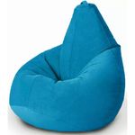 Fotoliu BeanBag BeanBag BM6061, Кресло Груша из велюра Standart, с двойным чехлом, XXL, Голубой
