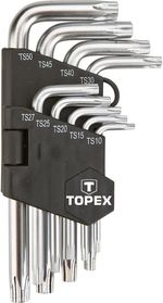 Set de unelte de mână Topex 4161 Chei Torx imbus scurte TS10-50 (1set-9buc) (35D950)