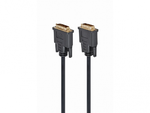 Cable DVI M to DVI M,  4.5m, Cablexpert DVI-D Dual link with ferrite, CC-DVI2-BK-15