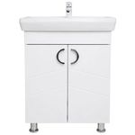 Шкаф под умывальник Mashtab 12133 Alpin (ML) cu 2 uși 650x420x850 Alb mat