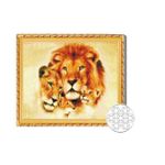 Картина по номерам Art Gallery GB79840 Mozaic cu diamante 30x40cm Familie de lei