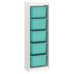 Короб для хранения Ikea Trofast 46x30x145 White/Turquoise