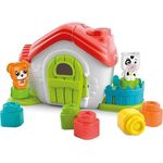 Конструктор Clementoni Jucărie Sorter Căsuță cu constructor moale (17767)