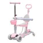 Самокат New World HBC010 Trotineta pentru copii 5in1, roz, 61611