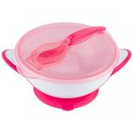 Посуда для кормления BabyOno 1063/03 Farfurie cu lingura roz
