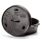 Ceaun grătar Petromax PMX-FT4.5-T Dutch Oven 4L cu capac si fund plat (din fonta)