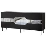 Комод Trendy Milano, Negru, Fume (GTR001214)