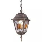 Aplică exterior Vivalux VIV004229 de gradina MURANO, suspendat, E27, alama antica