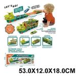 Машина Richi (10534) Trailer catapulta in set cu masinute