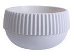 Ghiveci pentru flori Aleana 116007 Boho cu inaltime mica d22cm, White Rose