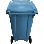 Coș de gunoi Uniplast 37214 Cos pentru transportarea deseurilor 240L pe roti (albastru)