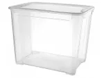 Container cu capac Econova Cristal 70l, 55.5X39X43.5, transparent