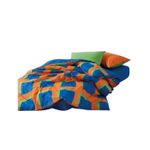 Lenjerie de pat Cotton Box Venus Blue Ranfors (2 persoane)