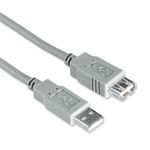 Cablu IT Hama 30618/125247 USB A Plug - USB A Socket, 3m, Bulk