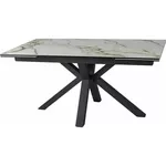 Стол Signal Columbus 160(240)90 ceram bialy amber/czarn